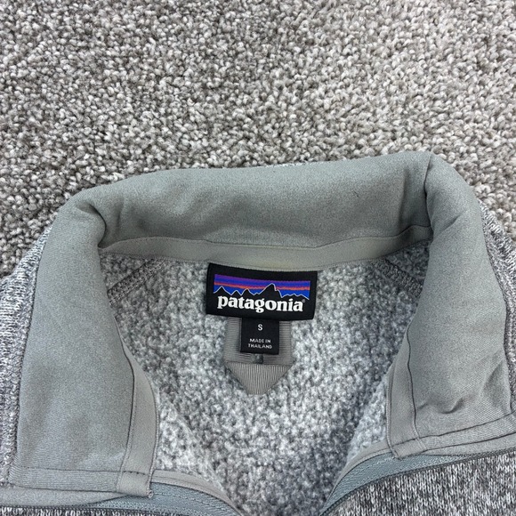 Patagonia Better Sweater Men's Small Gray 1/4 Zip Pullover Fleece Logo 25617 - Picture 3 of 6